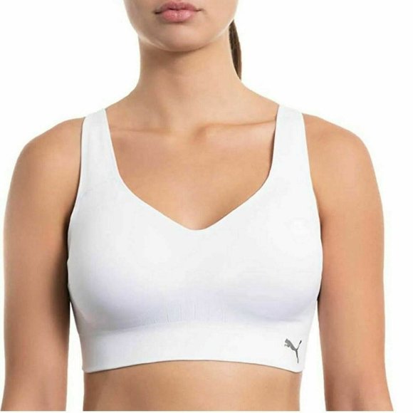 NWT Puma Womens Seamless Drycell Sports Bra 2 Pack Black White Size XL $60 JJJ48 - Picture 2 of 3